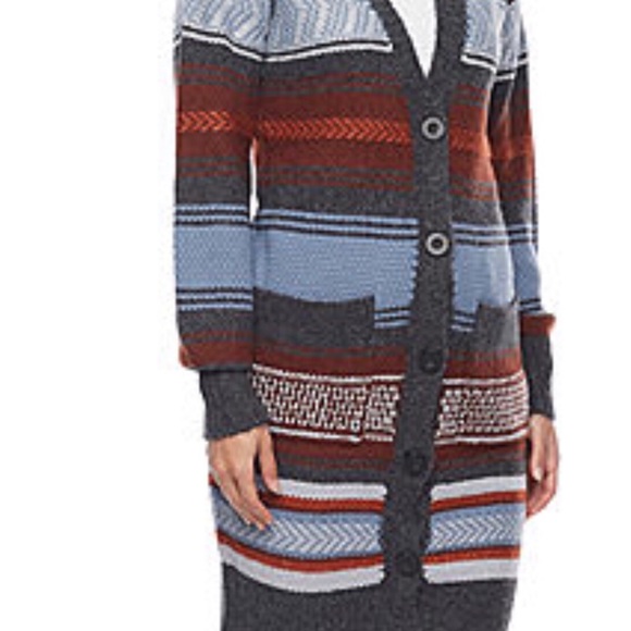a.n.a Sweaters - ana Women’s  Long Sleeve Button Striped Cardigan